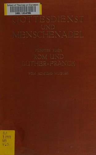 Gottesdienst und Menschenadel