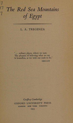 The Red Sea mountains of Egypt.