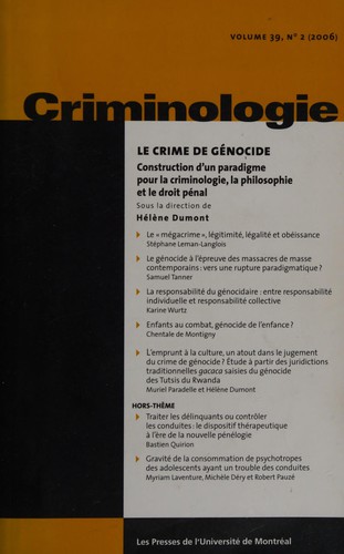 Le crime de génocide