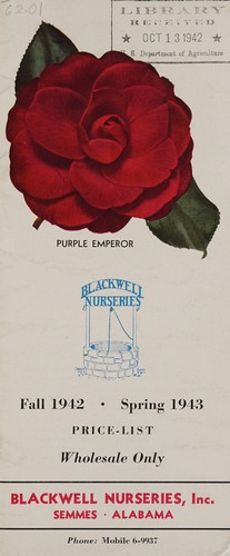 Fall 1942, spring 1943 price list, wholesale only