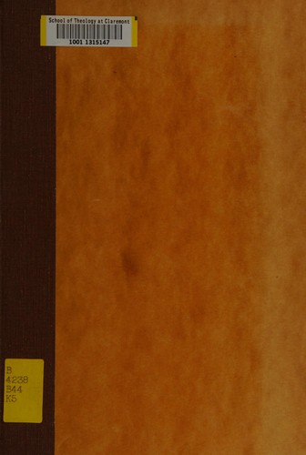 Der Gedanke der ewigen Schöpfung bei Nikolai Berdiajew