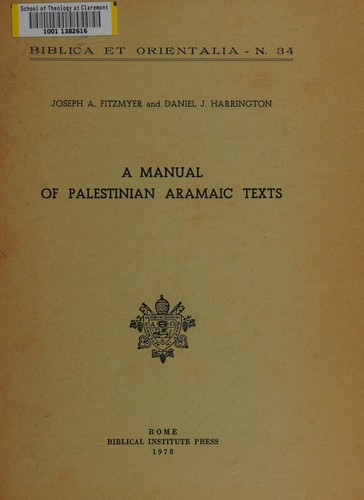 A manual of Palestinian Aramaic texts