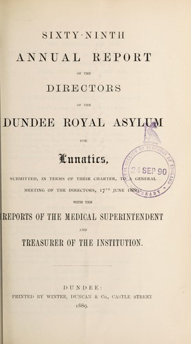 Sixty-ninth annual report of the directors of the Dundee Royal Asylum for Lunatics