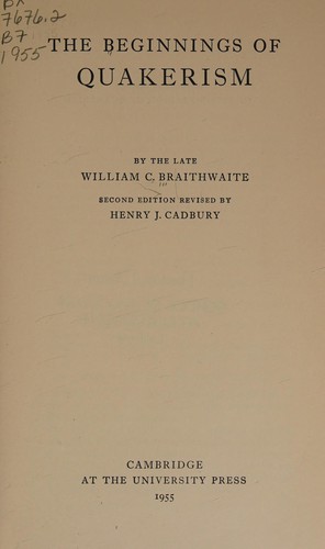 The beginnings of Quakerism.