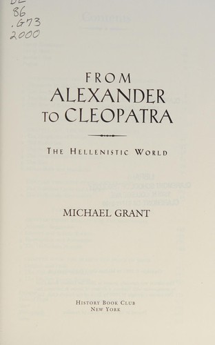 From Alexander to Cleopatra
