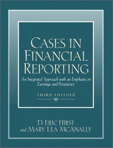 Cases in financial reporting