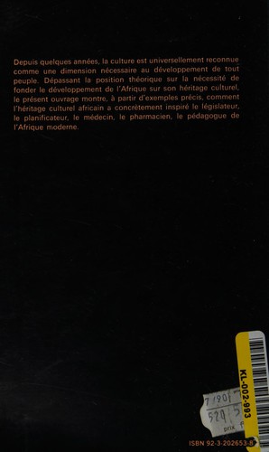 Tradition et développement dans l'Afrique d'aujourd' hui.