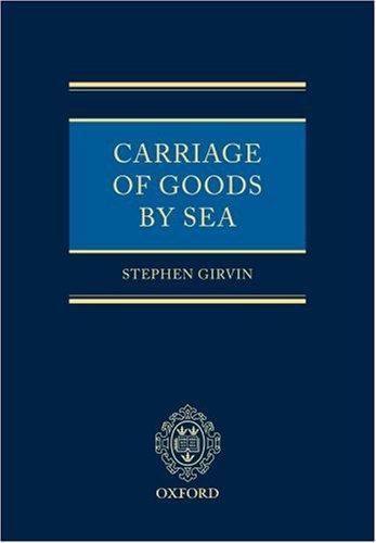 Carriage of Goods by Sea