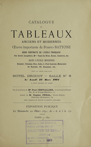 Tableaux anciens et modernes