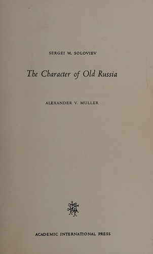 The character of old Russia