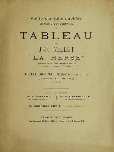 Tableau par J.-F. Millet