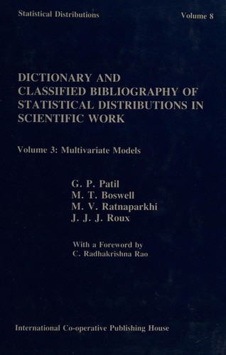 Dictionary and classified bibliography of statistical distributions in scientific work