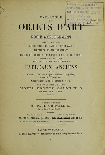 Objets d'art et de riche ameublement