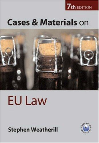 Cases and materials on EU law