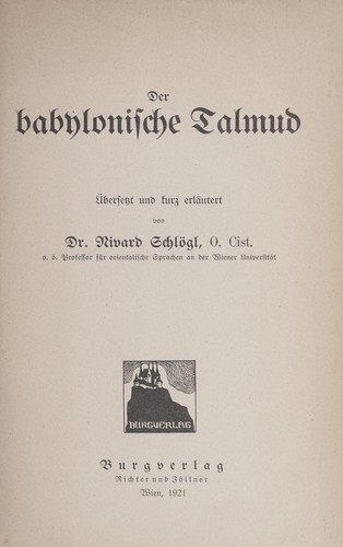 Der babylonische Talmud
