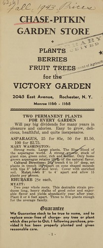 Plants, berries, fruit trees for the Victory garden