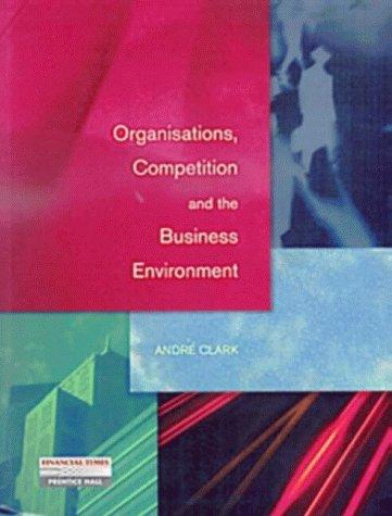 Organisations, competition, and the business environment