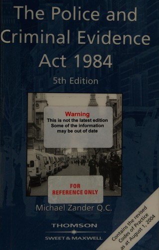 The Police and Criminal Evidence Act, 1984