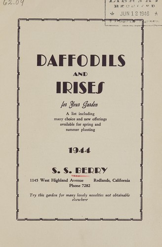 Daffodils and irises for your garden, 1944
