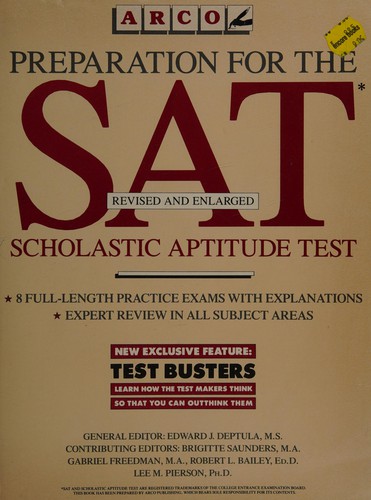Arco Preparation for the Sat Scholastic Aptitude Test