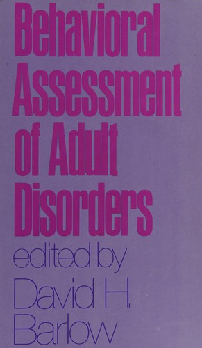 Behavioural Assessment of Adult Disorders.