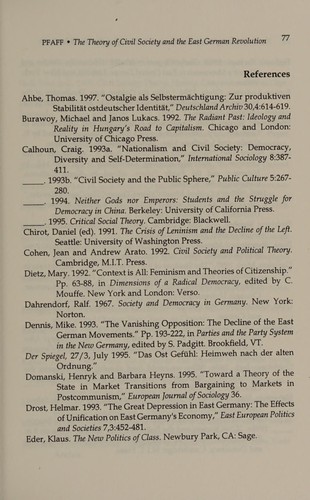 Breakdown of State Socialism and the Emerging Post-Socialist Order