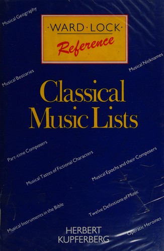 Classical music lists.