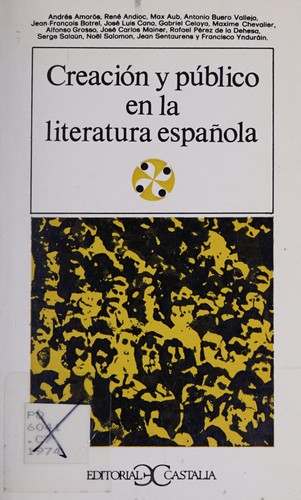Creación y público en la literatura española.
