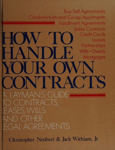 How to handle your own contracts