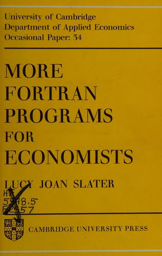 More Fortran programs for economists.