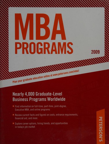 Peterson's MBA programs 2009