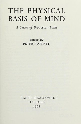 The physical basis of mind