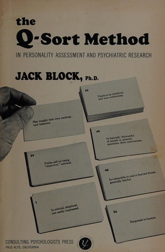 The Q-sort method in personality assessment and psychiatric research