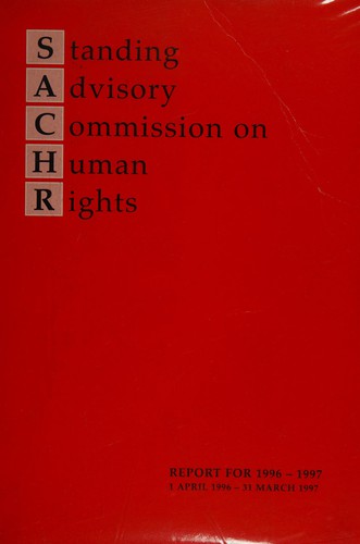 Standing Advisory Commission on Human Rights (House of Commons Papers)