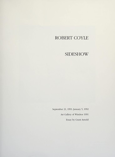 Robert Coyle: Sideshow