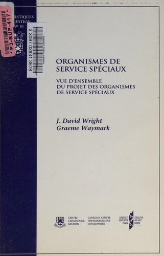 Special operating agencies : overview of the special operating agency initiative =