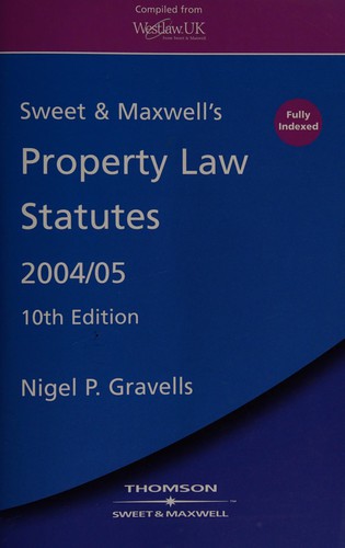 Sweet and Maxwell's Property Law Statutes