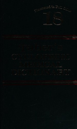 Taber's Cyclopedic Medical Dictionary (Taber's Cyclopedic Medical Dictionary (Deluxe Version))