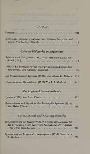 Texte zur Geschichte des Spinozismus.