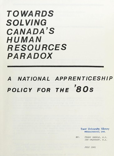Towards solving Canada's human resources paradox