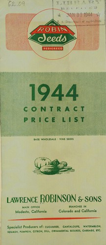 1944 Contract price list