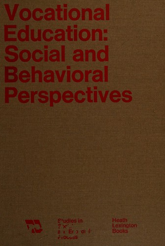 Vocational education: social and behavioral perspectives