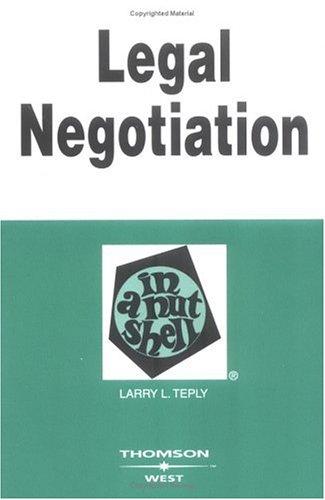 Legal negotiation in a nutshell