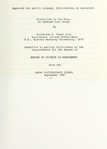 Alcoholism in the Navy