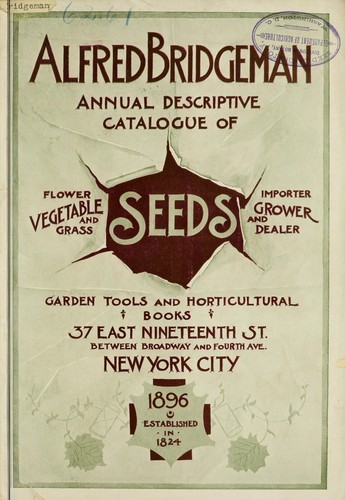 Annual descriptive catalogue of seeds