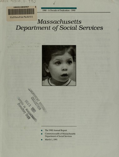 Annual report - Massachusetts, Department of Social Services