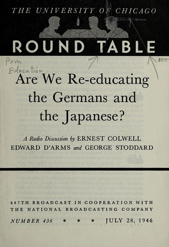 Are we re-educating the Germans and the Japanese?