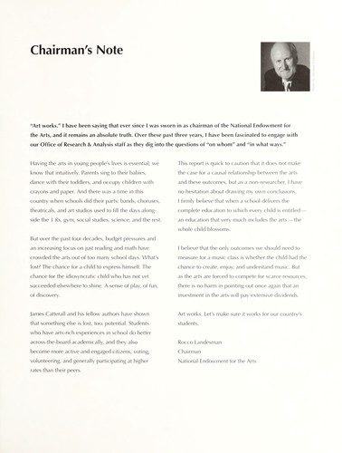 The arts and achievement in at-risk youth