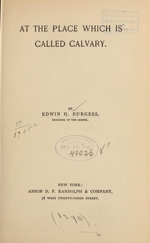 At the place which is called Calvary