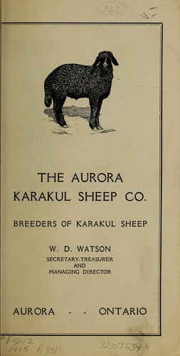 The Aurora Karakul Sheep Co